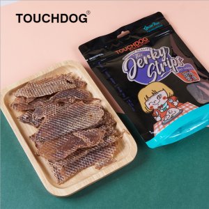 Touchdog美味风干肉片狗狗（90g鸡肉薄片,90g鸭肉薄片）