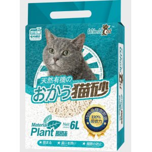 whole cat天然植物猫砂原味6L