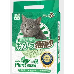 whole cat天然植物猫砂绿茶味6L