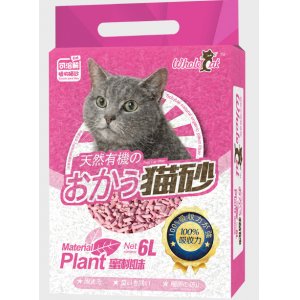 whole cat天然植物猫砂蜜桃味6L