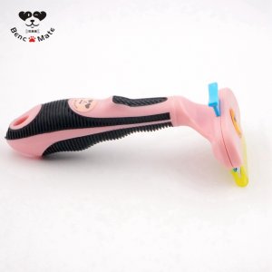 贝康美脱毛梳短毛猫咪粉红色S号