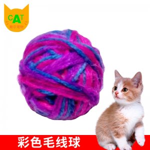 宠物玩具 猫玩具 彩色 毛线球