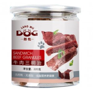 朗牧宠物零食牛肉三明治