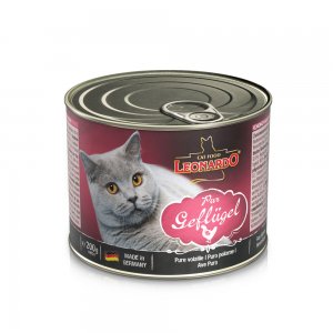 德国Leonardo小李子猫罐头兔肉/家禽/鱼肉/鸭肉/鲜肝味 200g/罐