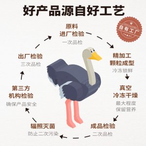 爱立方冻干猫粮鸵鸟饼猫爪饼狗狗40g/袋
