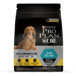 冠能7岁以上成年期全价犬粮鸡肉配方2.5kg