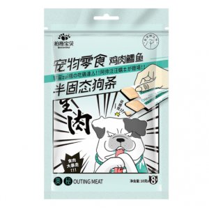 拍拖宝贝奥秘半固态狗条鸡肉+鳕鱼（犬）80g