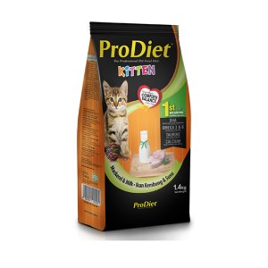 PRODIET博黛鲭鱼和牛奶幼猫猫粮1.4KG/包