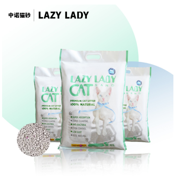 AZY LADY超凝球形矿砂香味猫砂除臭结团低尘大袋猫咪用品